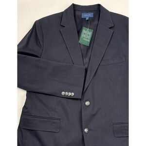 NWT Fairlane Easton Refined Blazer  XL Navy Slim Fit Cotton w/Stretch